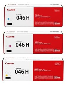 Canon CRG-046H 3-Color High Yield Cyan- Magenta and Yellow Toner Cartridge Set