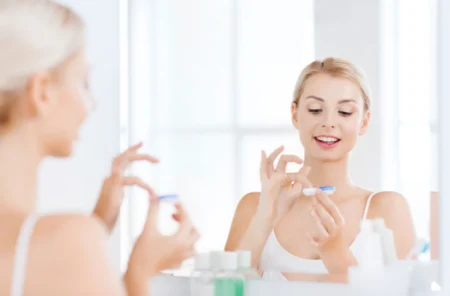 Feel Good Contacts: Why More People Are Choosing to Order Contact Lenses Online Cleaning+Contacts+Girl