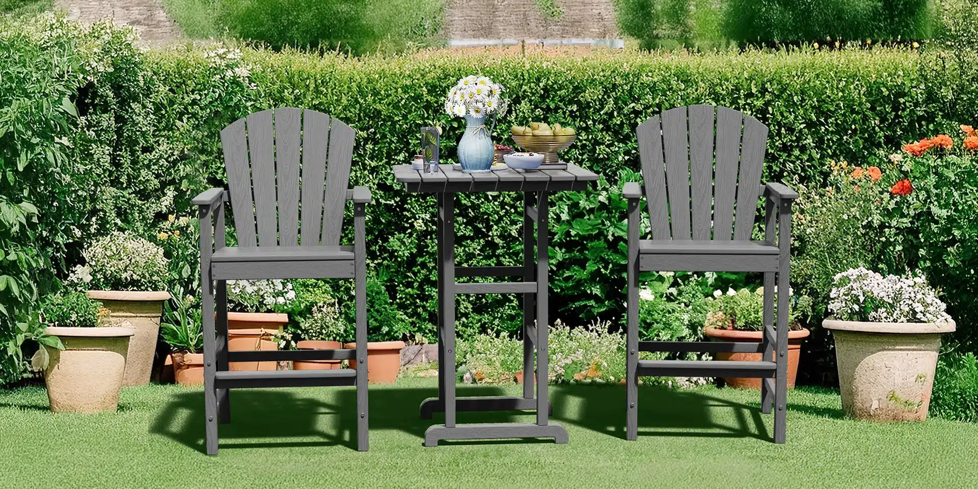 Dark-Gray-Traditional-3-Piece-Bar-Hight-Adirondack-Chair-and-Table-Set-at-Garden