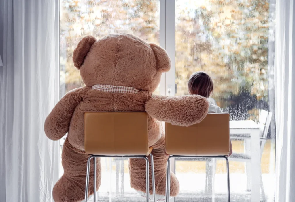 girl with bear